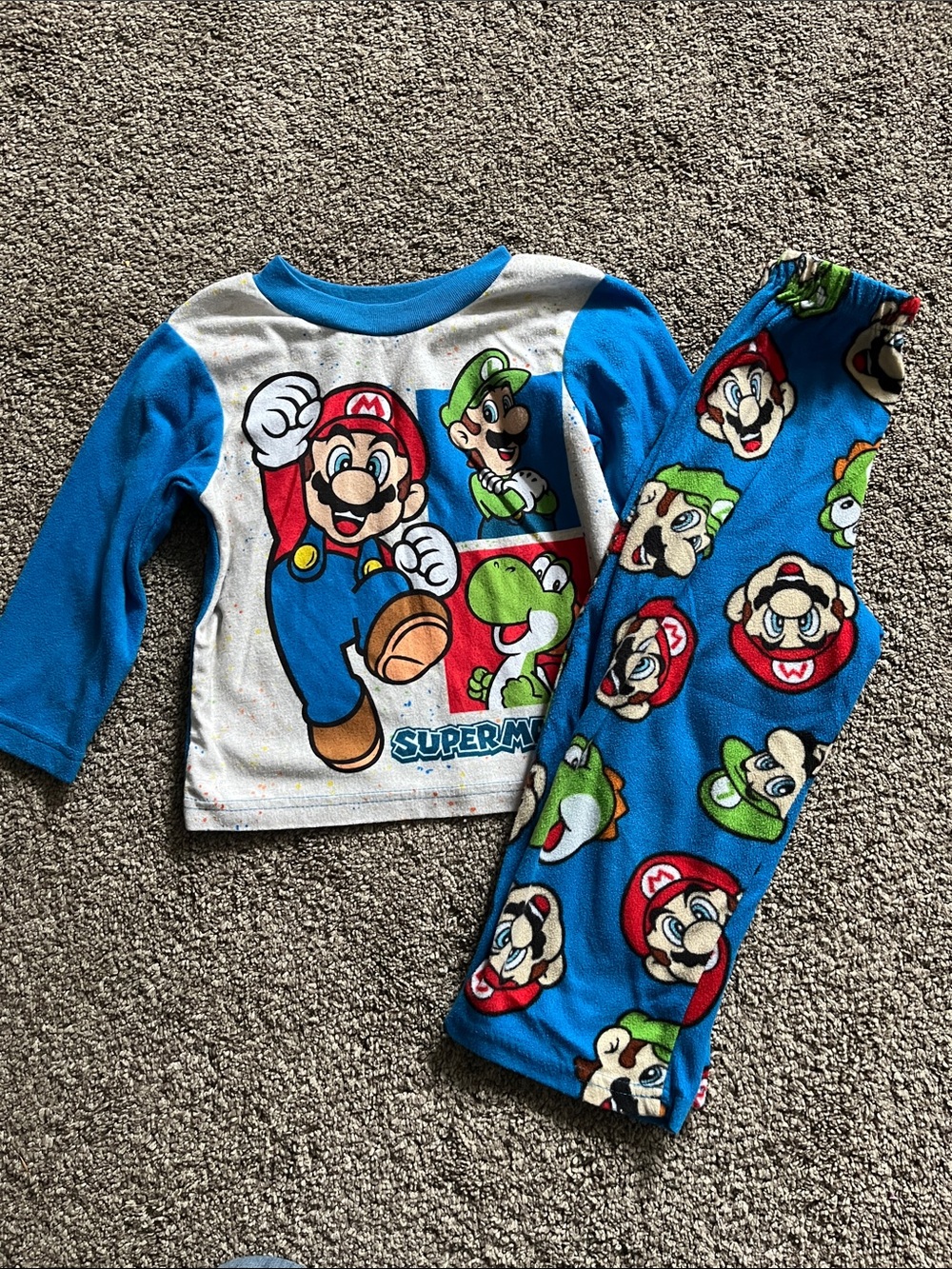 Kids Super Mario Fleece set